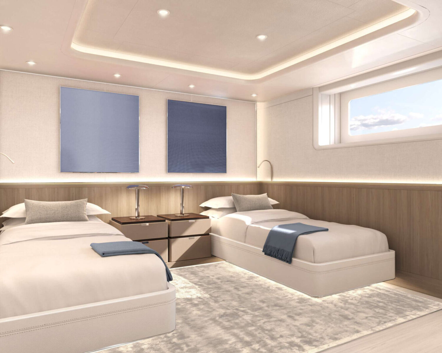 ALVA Lower Deck Guest Cabin Twin